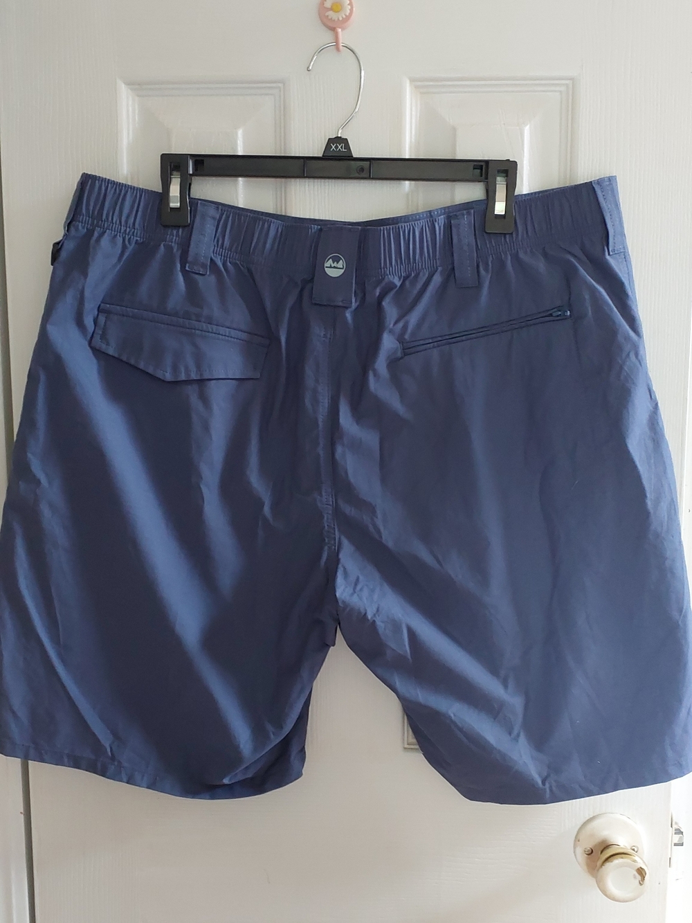 Wrangler Slate Blue Athletic Shorts with Subtle Logo Size 38